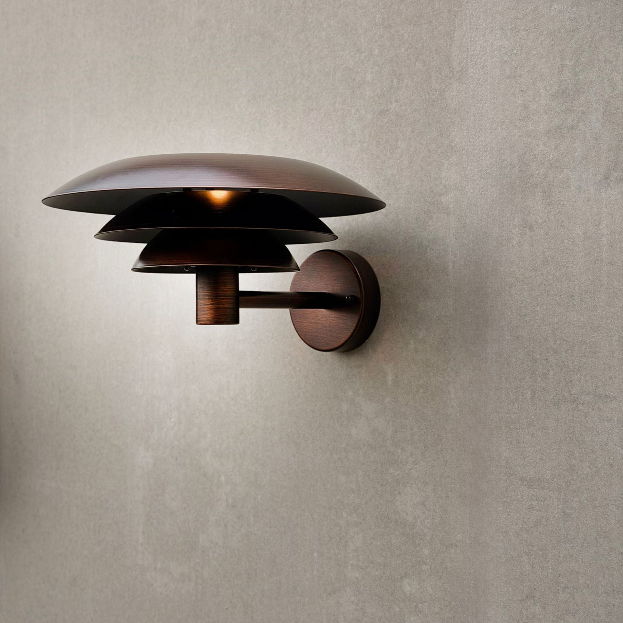 DL30 Außenwandlampe Antik-Look – Gebürstet Kupfer