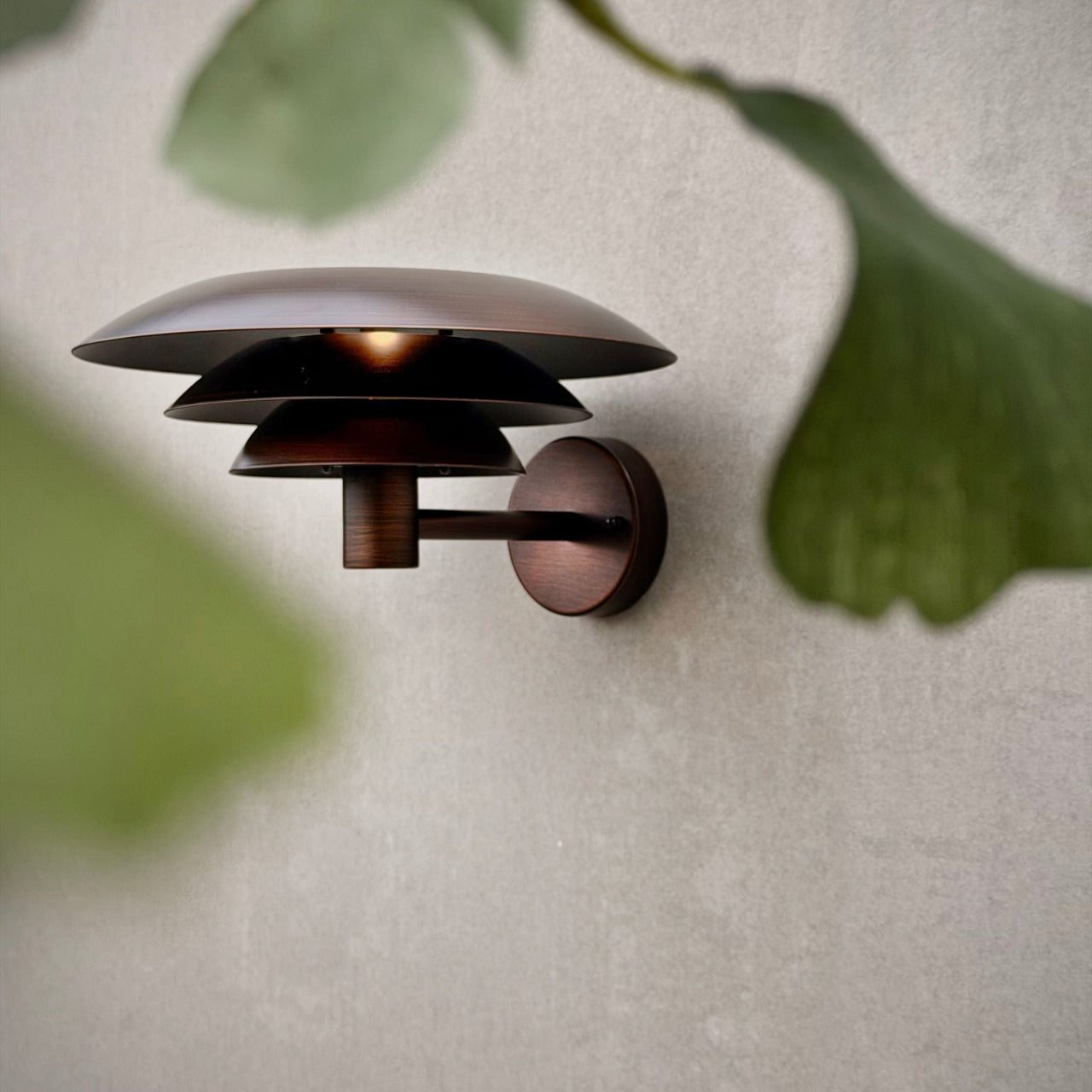 DL30 Außenwandlampe Antik-Look – Gebürstet Kupfer