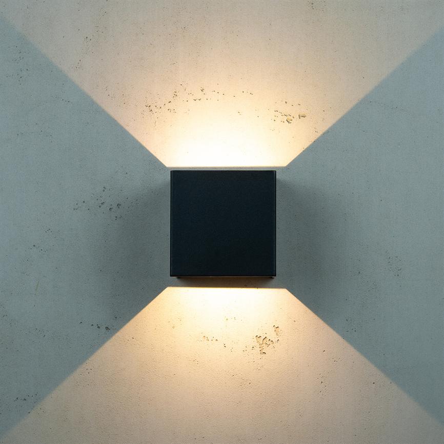 Venus Außenwandlampe – Schwarz