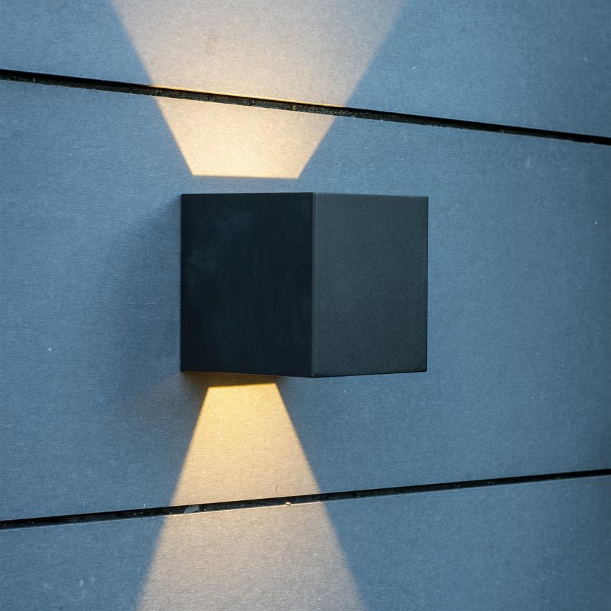 Venus Außenwandlampe – Schwarz