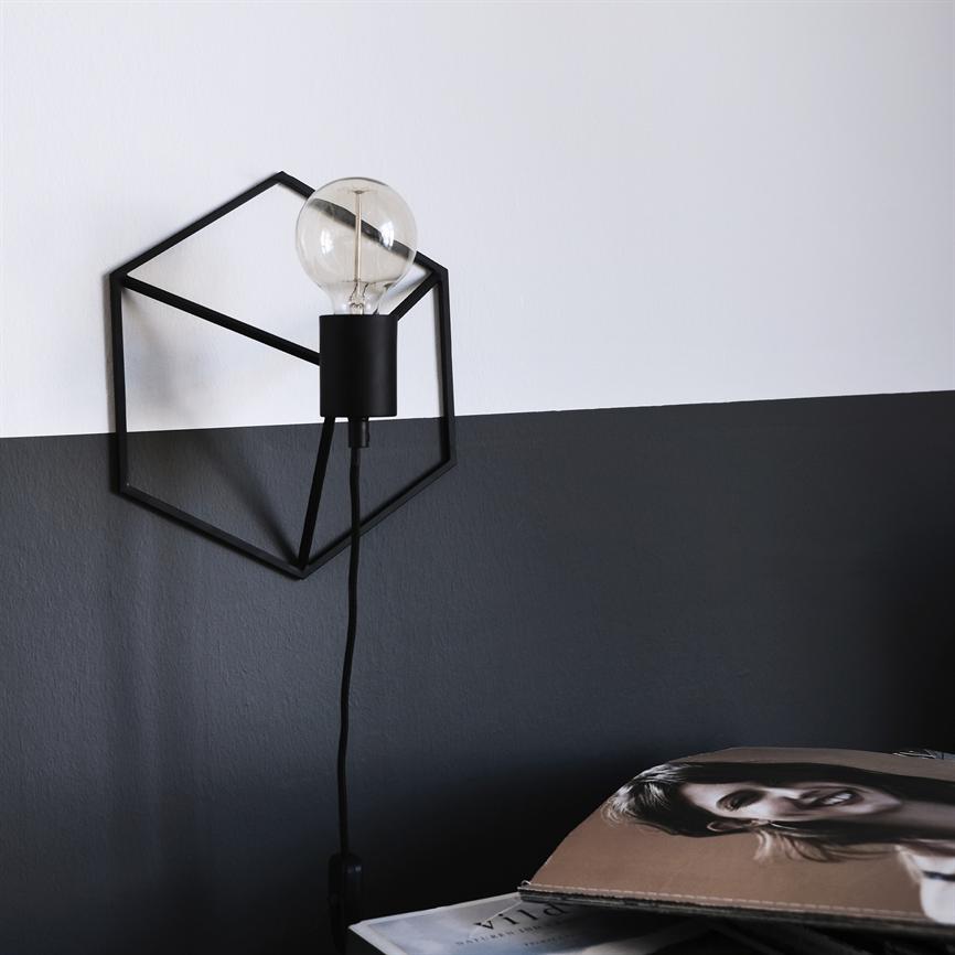Wall Cube Wandlampe – Schwarz – Ansicht 2