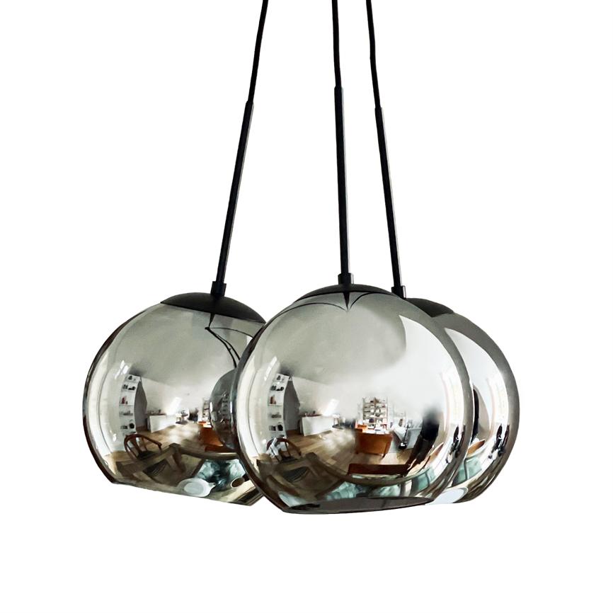 Harry Pendelleuchte – Schwarz/Rauchglas