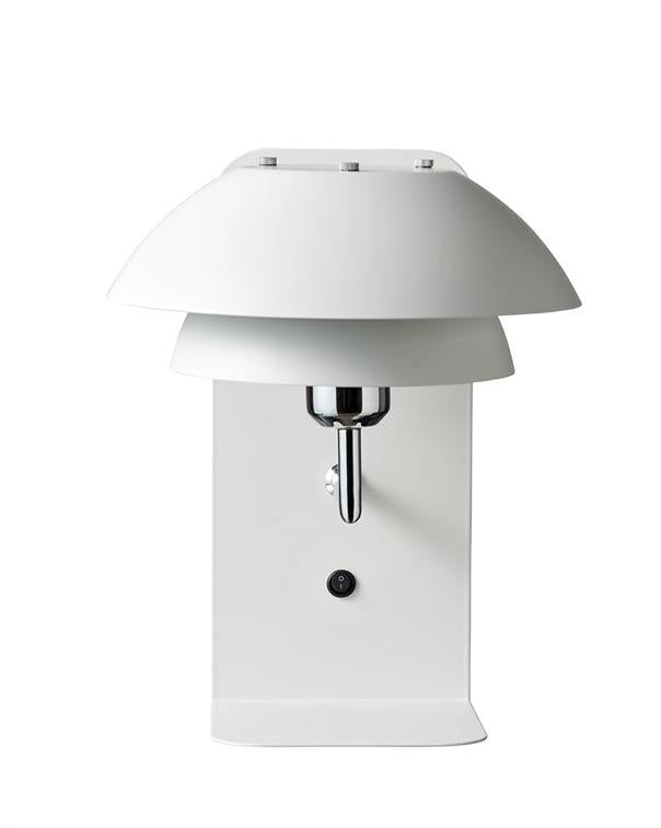 Parma USB Wandlampe mit Ablage – Weiß