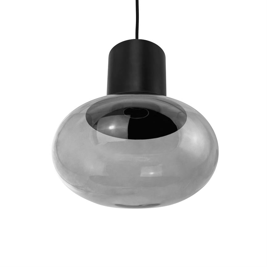 Firenze Pendelleuchte – Rauchglas/Schwarz