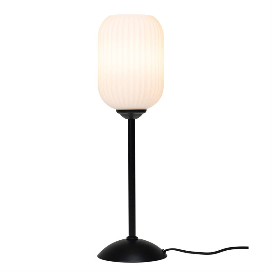 Geriffelt Tischlampe Hoch – Opal – Ansicht 4