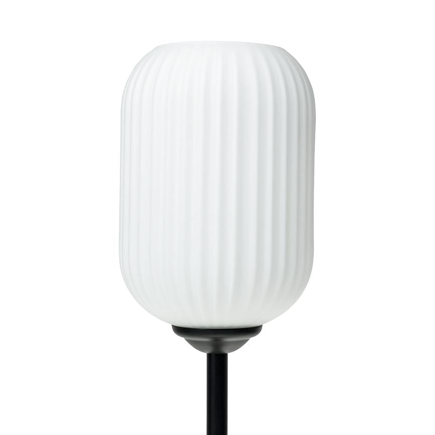 Geriffelt Tischlampe Hoch – Opal – Ansicht 5