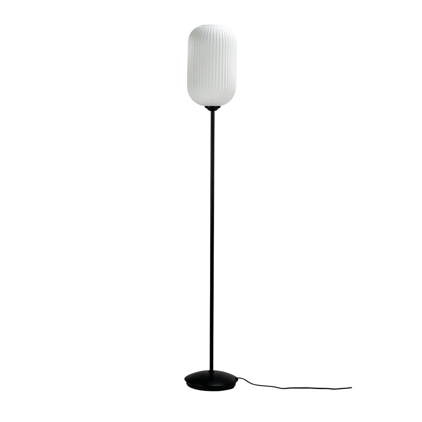Geriffelt Stehlampe – Opal