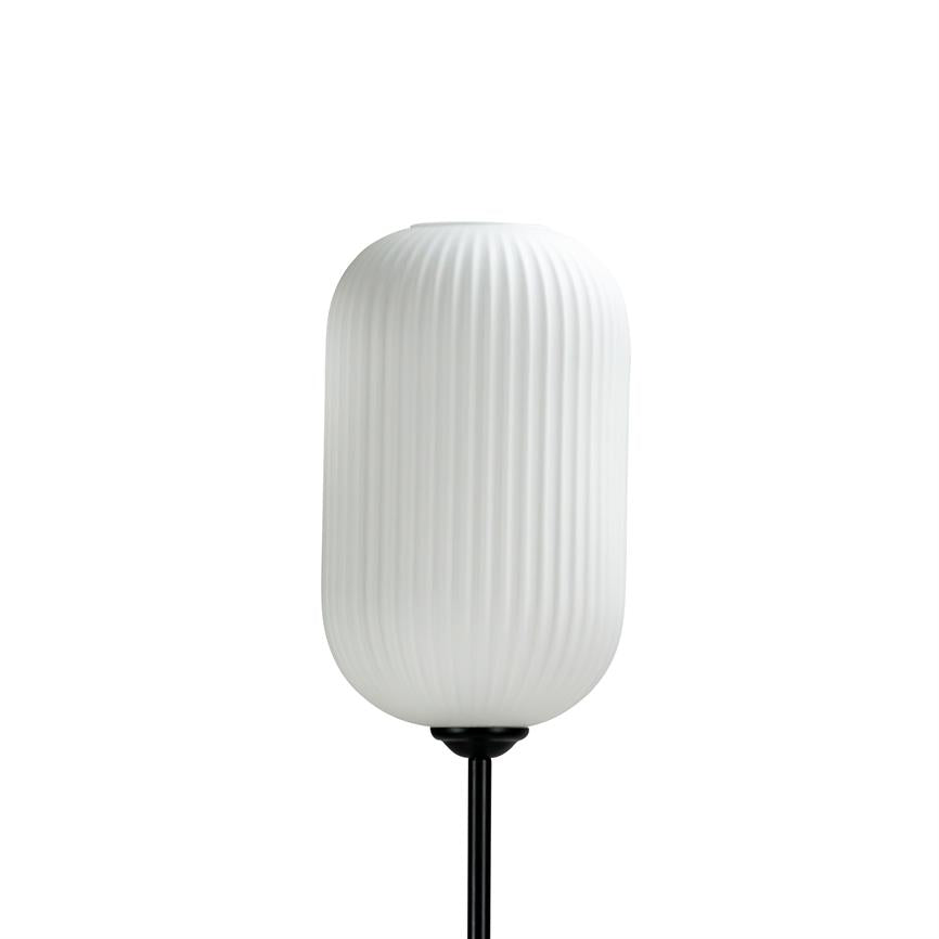 Geriffelt Stehlampe – Opal