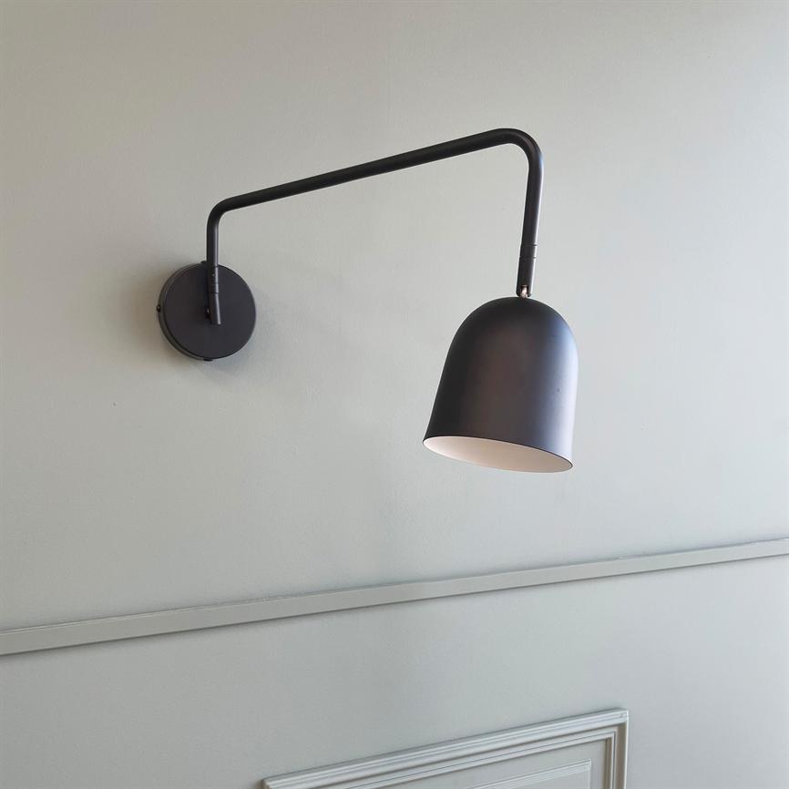 Manchester Wandlampe – Schwarz – Ansicht 2