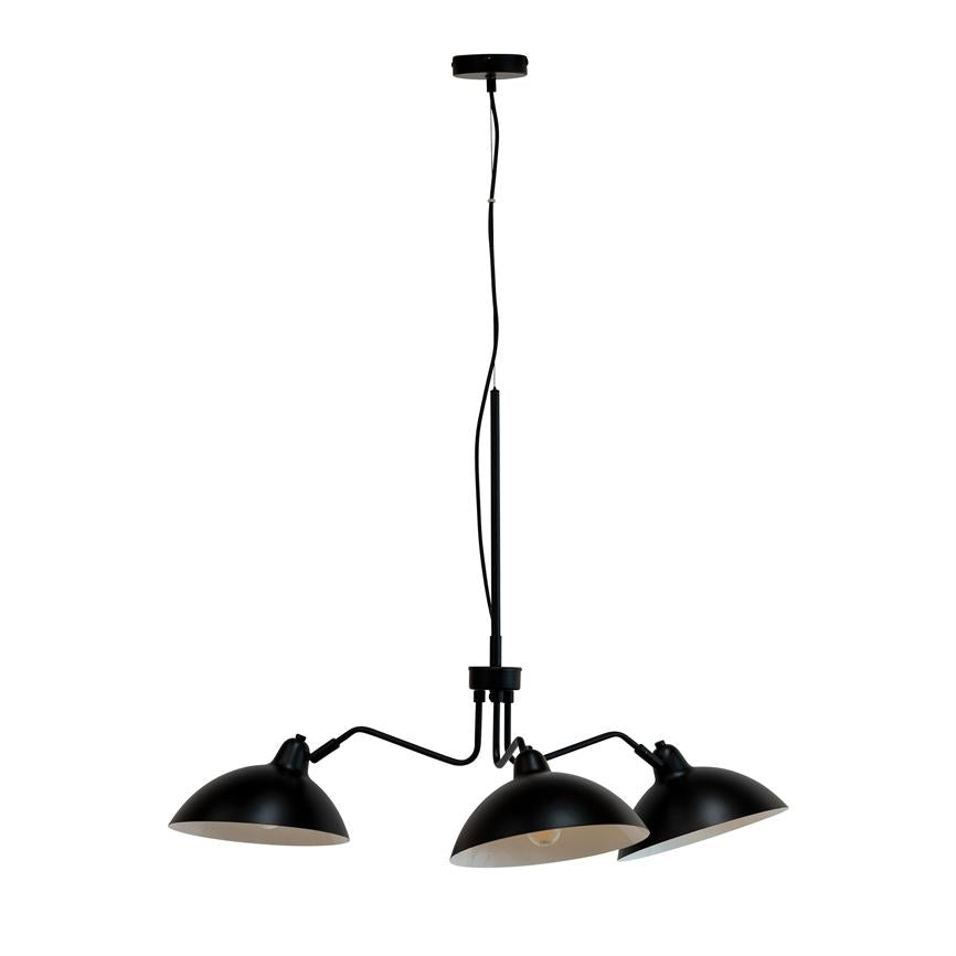 Futura Pendelleuchte 3 Arme – Schwarz