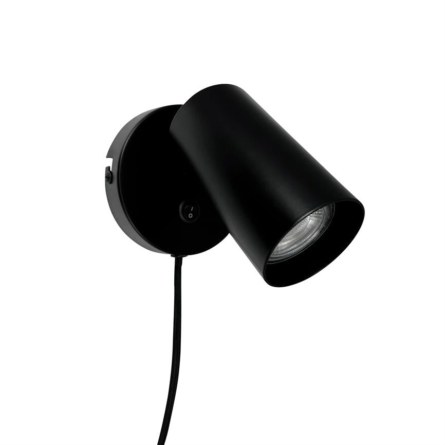 Modern Wandspot – Schwarz