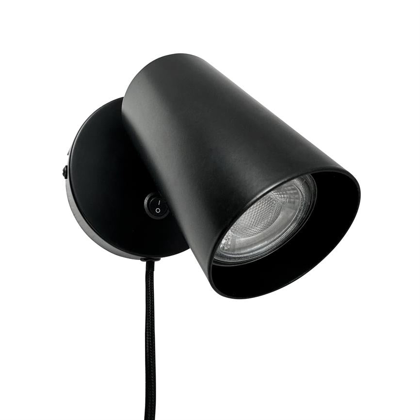 Modern Wandspot – Schwarz