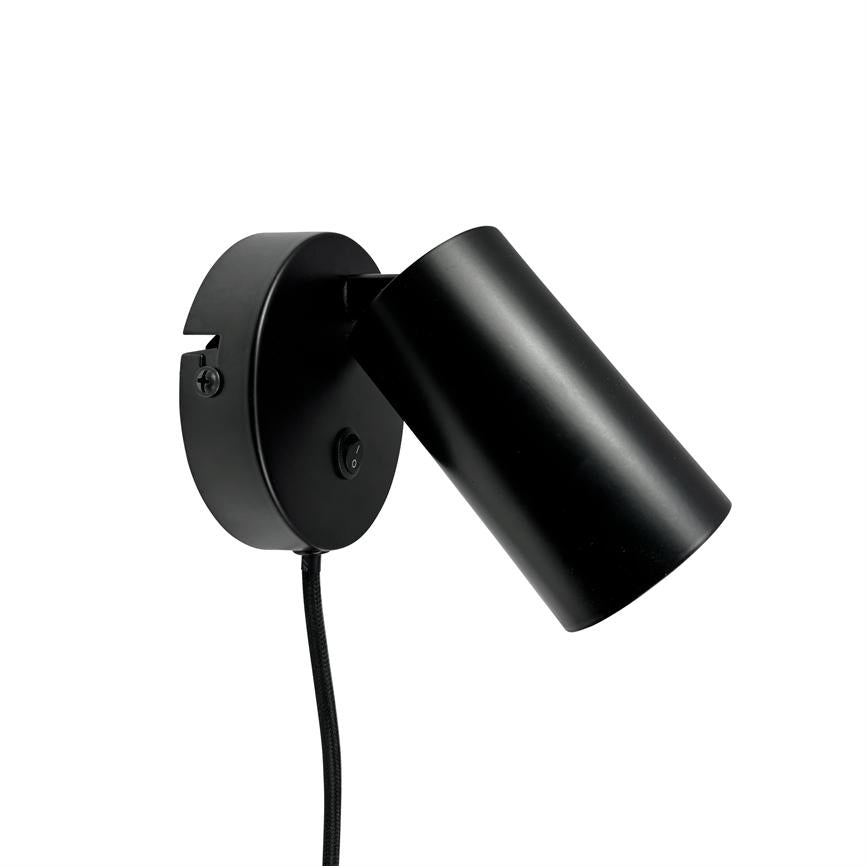 Modern Wandspot – Schwarz