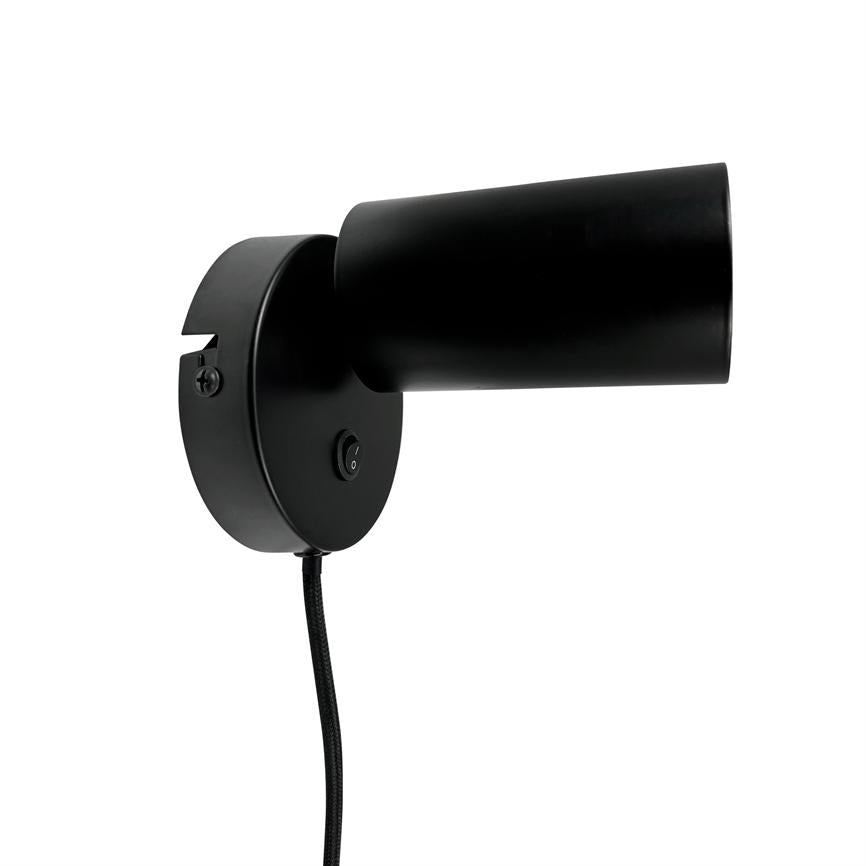 Modern Wandspot – Schwarz