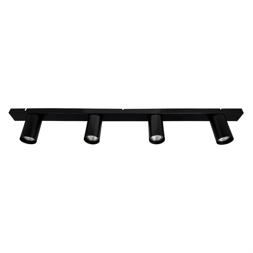 Modern Deckenschiene 4 Spots – Schwarz