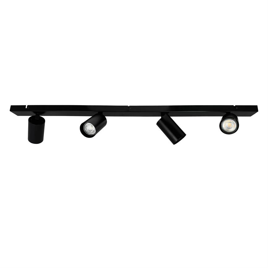 Modern Deckenschiene 4 Spots – Schwarz