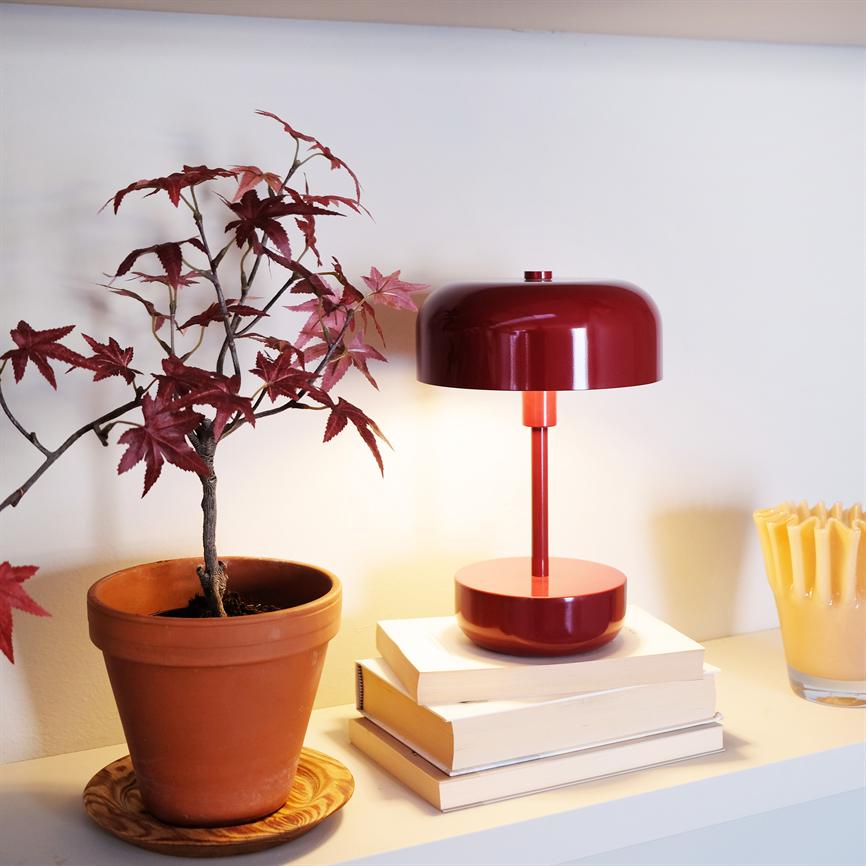 Haipot LED Wiederaufladbare Tischlampe – Dunkelrot