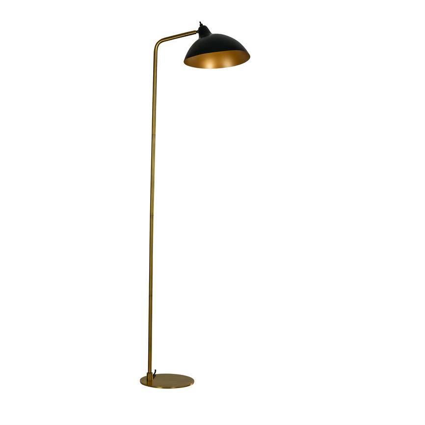 Futura Stehlampe – Schwarz/Messing