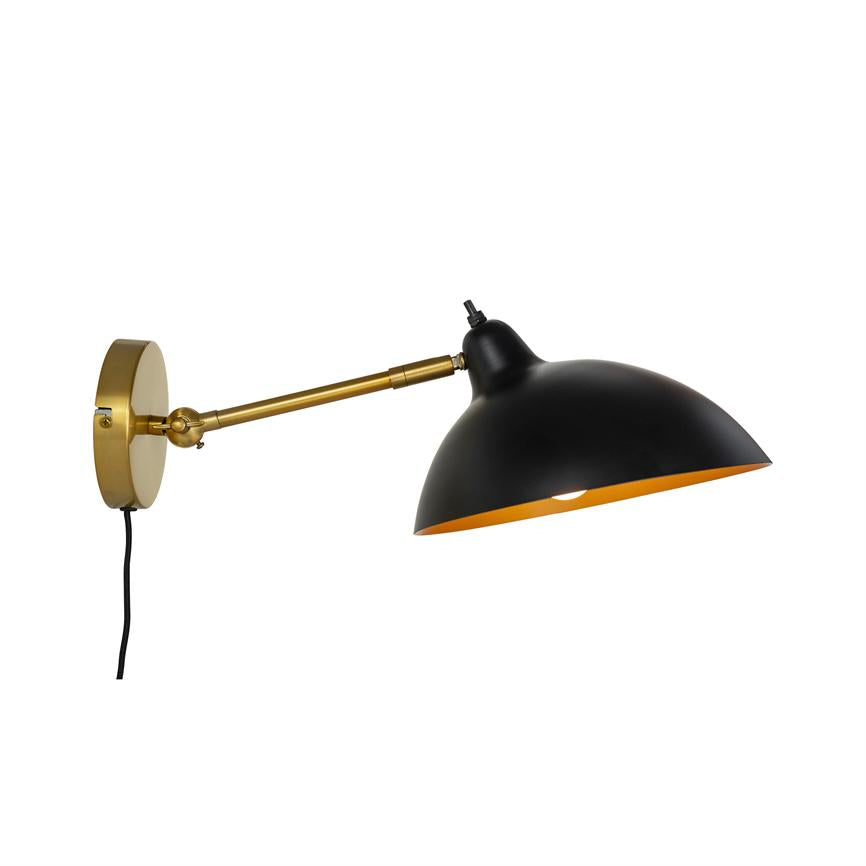 Futura Wandlampe – Schwarz/ Messing – Ansicht 5