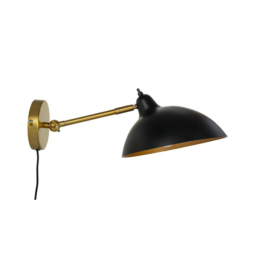 Futura Wandlampe – Schwarz/ Messing