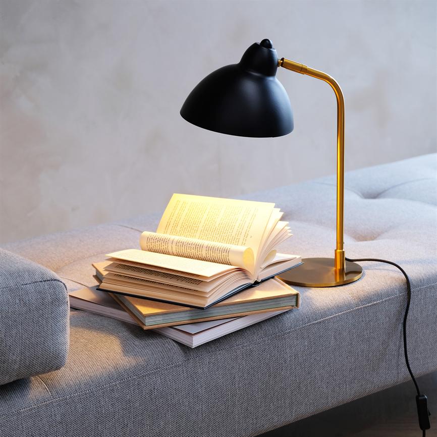 Futura Tischlampe – Schwarz/Messing