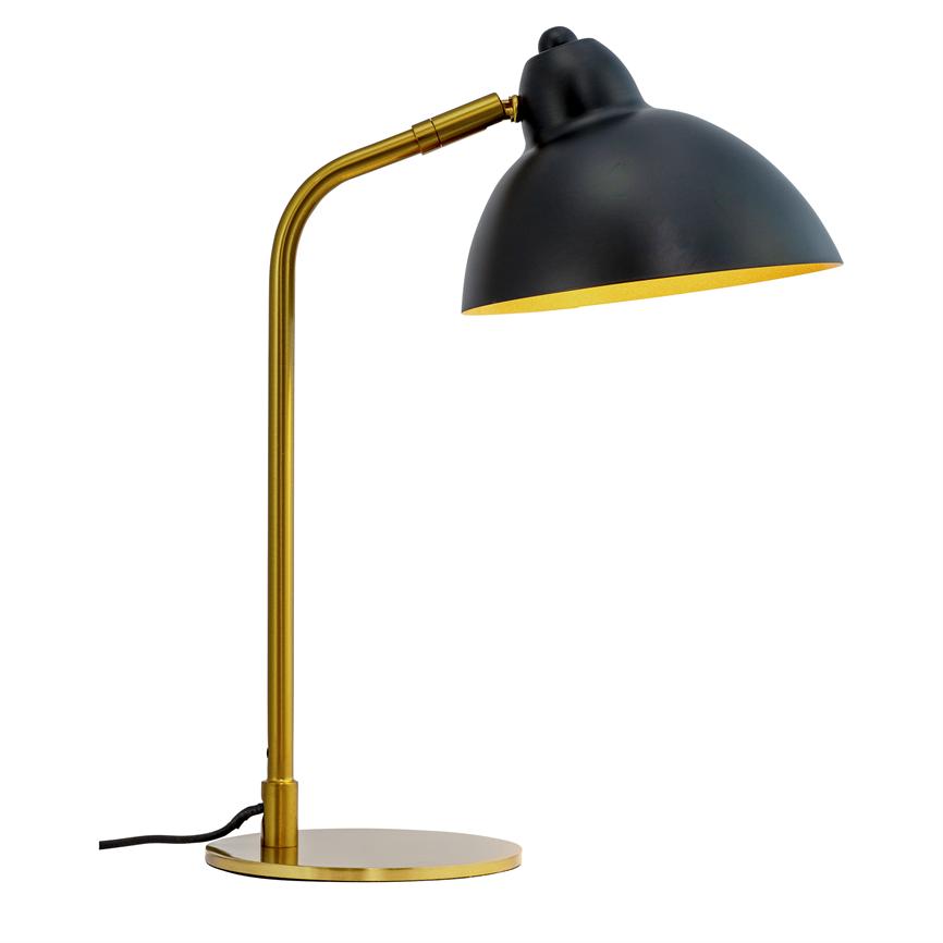Futura Tischlampe – Schwarz/Messing