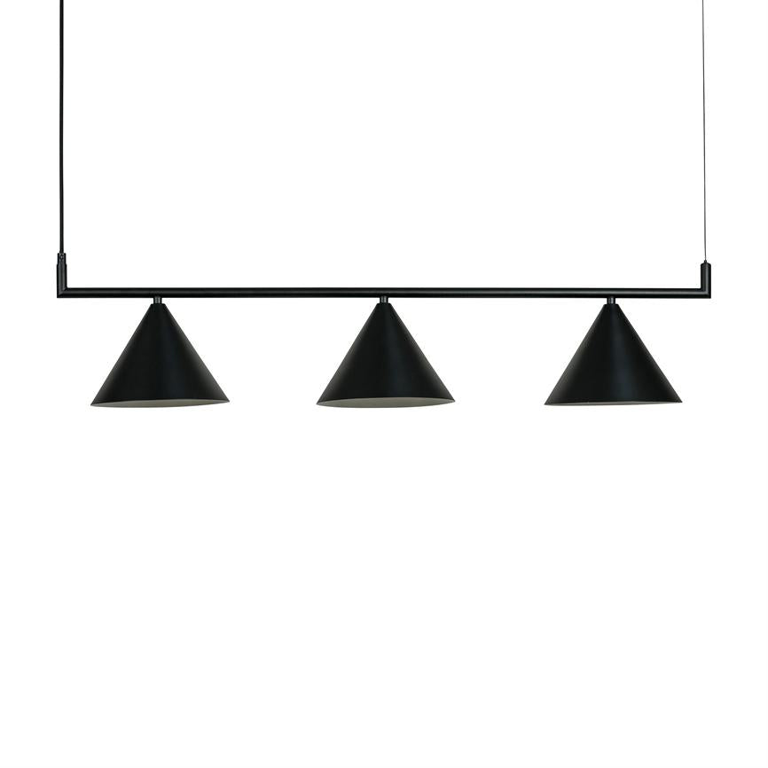 Cone Langtisch-Pendelleuchte – Schwarz