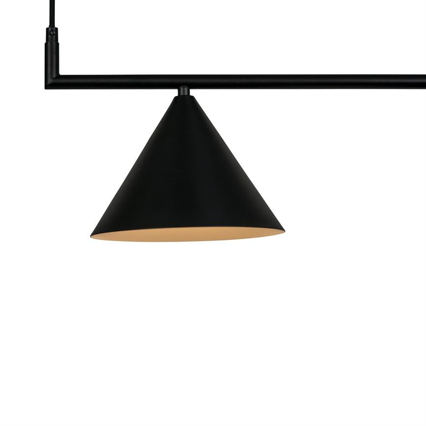 Cone Langtisch-Pendelleuchte – Schwarz