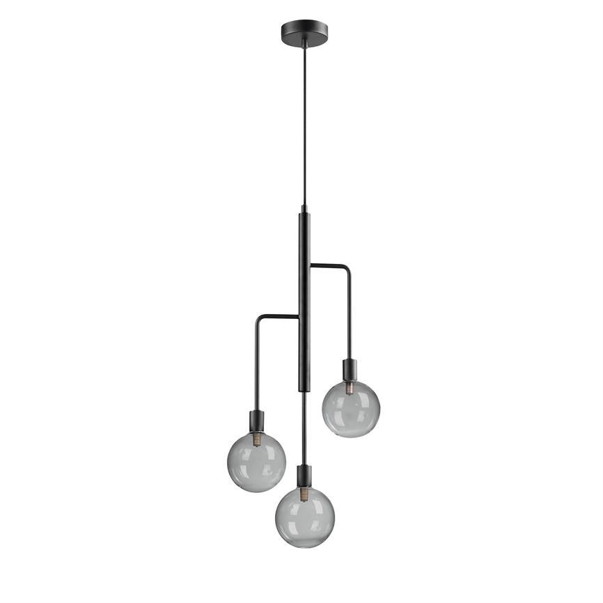 Chester Kronleuchter – Rauchglas