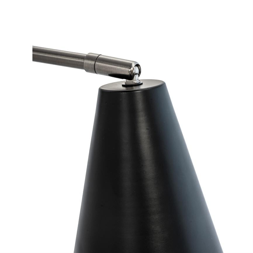 Oswald Wandlampe – Schwarz/Gebürsteter Stahl – Ansicht 6