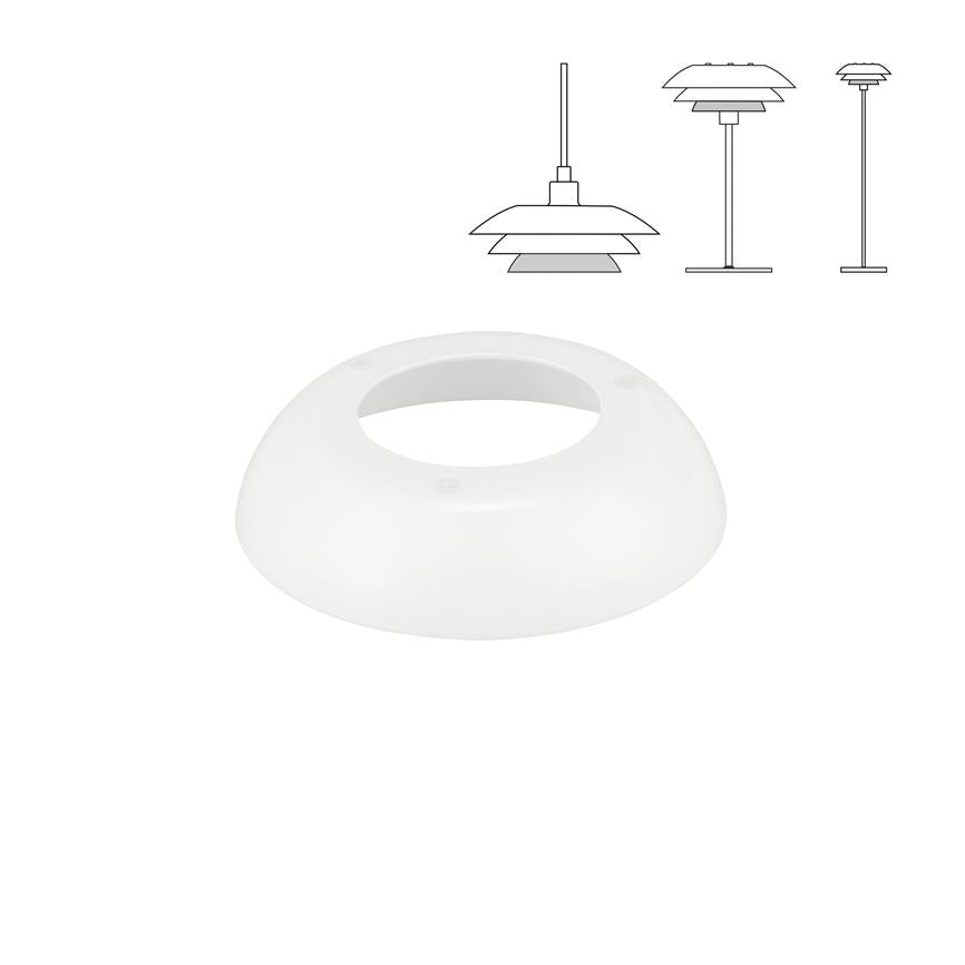 DL31 Ersatzglas Unterer Lampenschirm