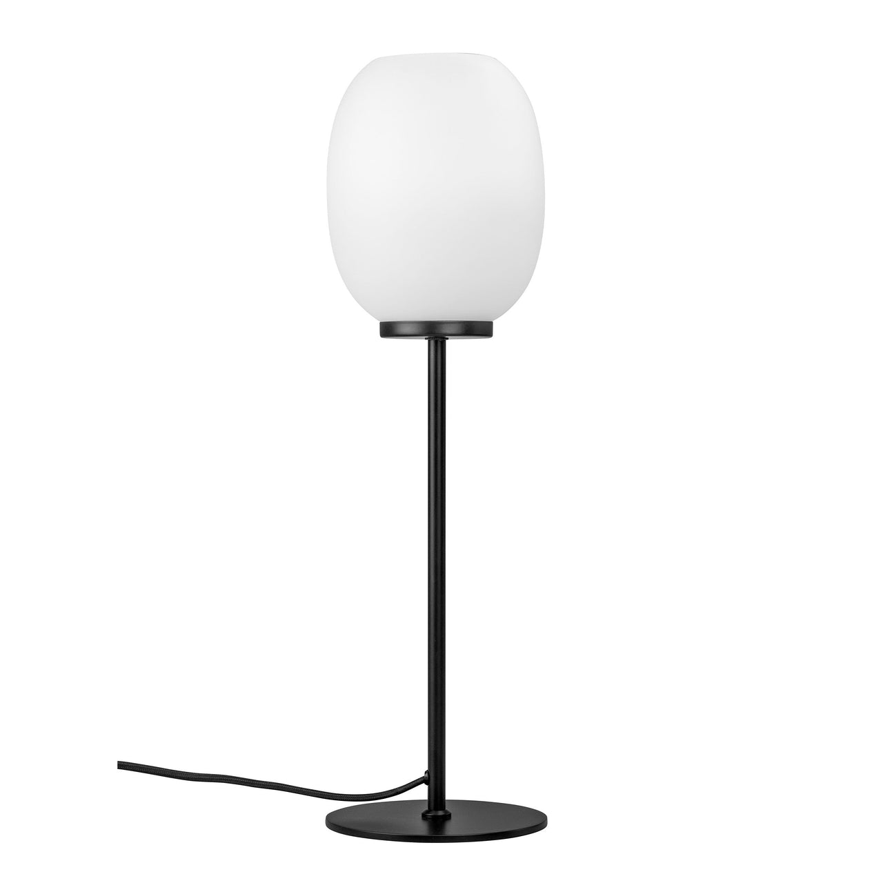 DL39 Tischlampe – Opal/Schwarz