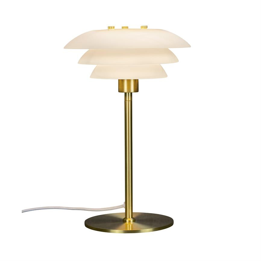 DL20 Tischlampe – Opal/Messing – Ansicht 6