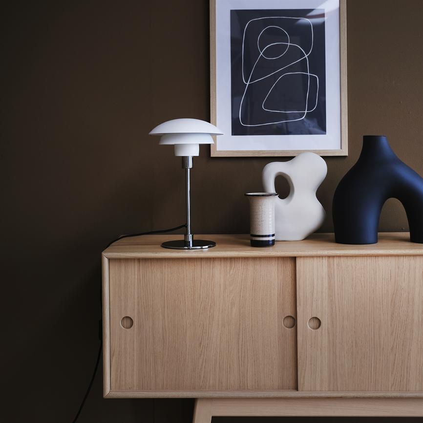 Morph Tischlampe Ø21 – Weiß/Chrom – Ansicht 3