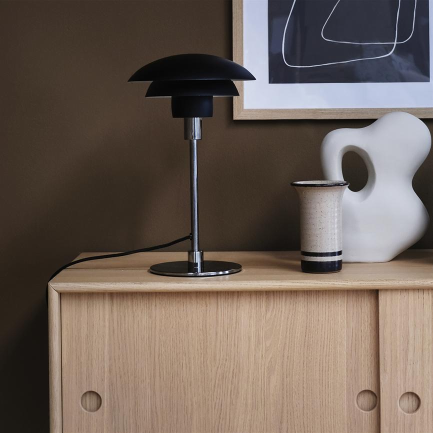 Morph Tischlampe Ø21 – Schwarz/Chrom – Ansicht 2