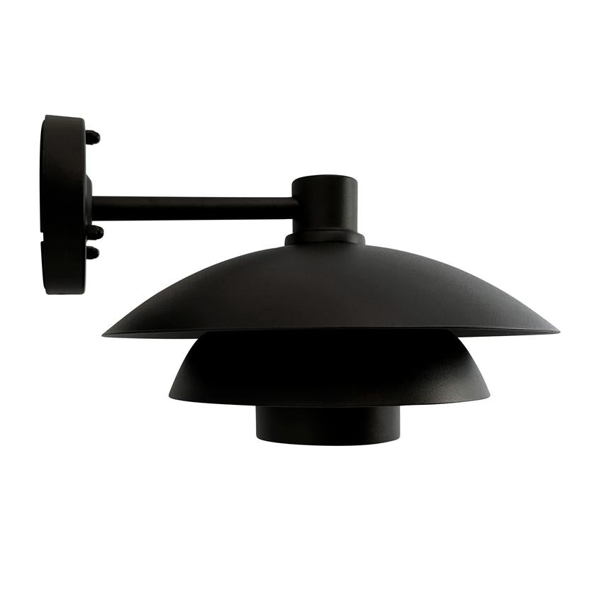 Morph Außenwandlampe Ø30 – Schwarz