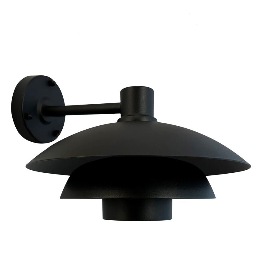 Morph Außenwandlampe Ø30 – Schwarz