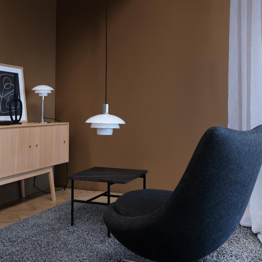 Morph Tischlampe Ø21 – Opal/Chrom – Ansicht 4