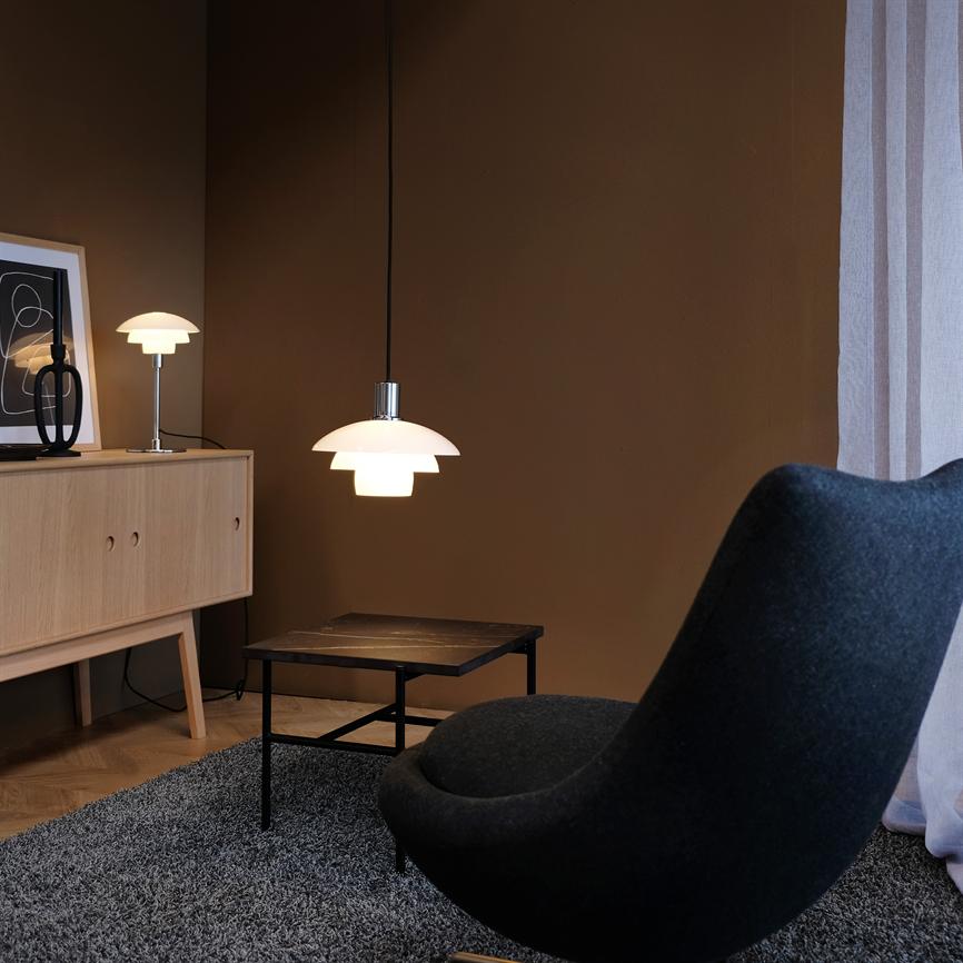 Morph Tischlampe Ø21 – Opal/Chrom – Ansicht 5