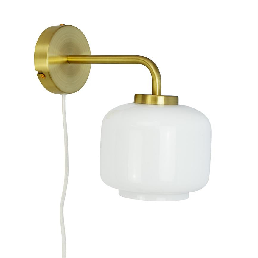ARP Wandlampe – Opal/Messing