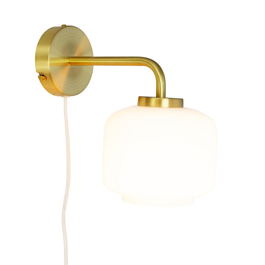 ARP Wandlampe – Opal/Messing