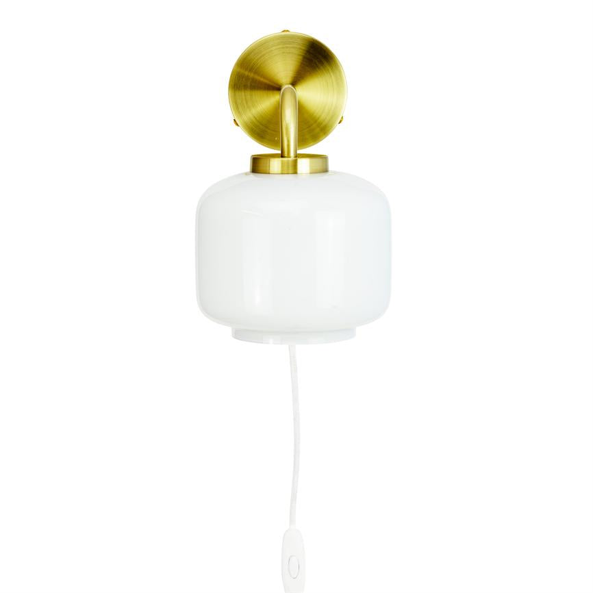 ARP Wandlampe – Opal/Messing