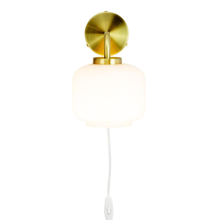 ARP Wandlampe – Opal/Messing