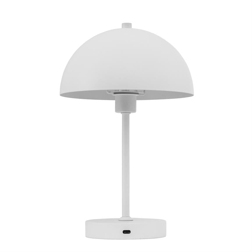 Stockholm LED Wiederaufladbare Tischlampe – Weiß