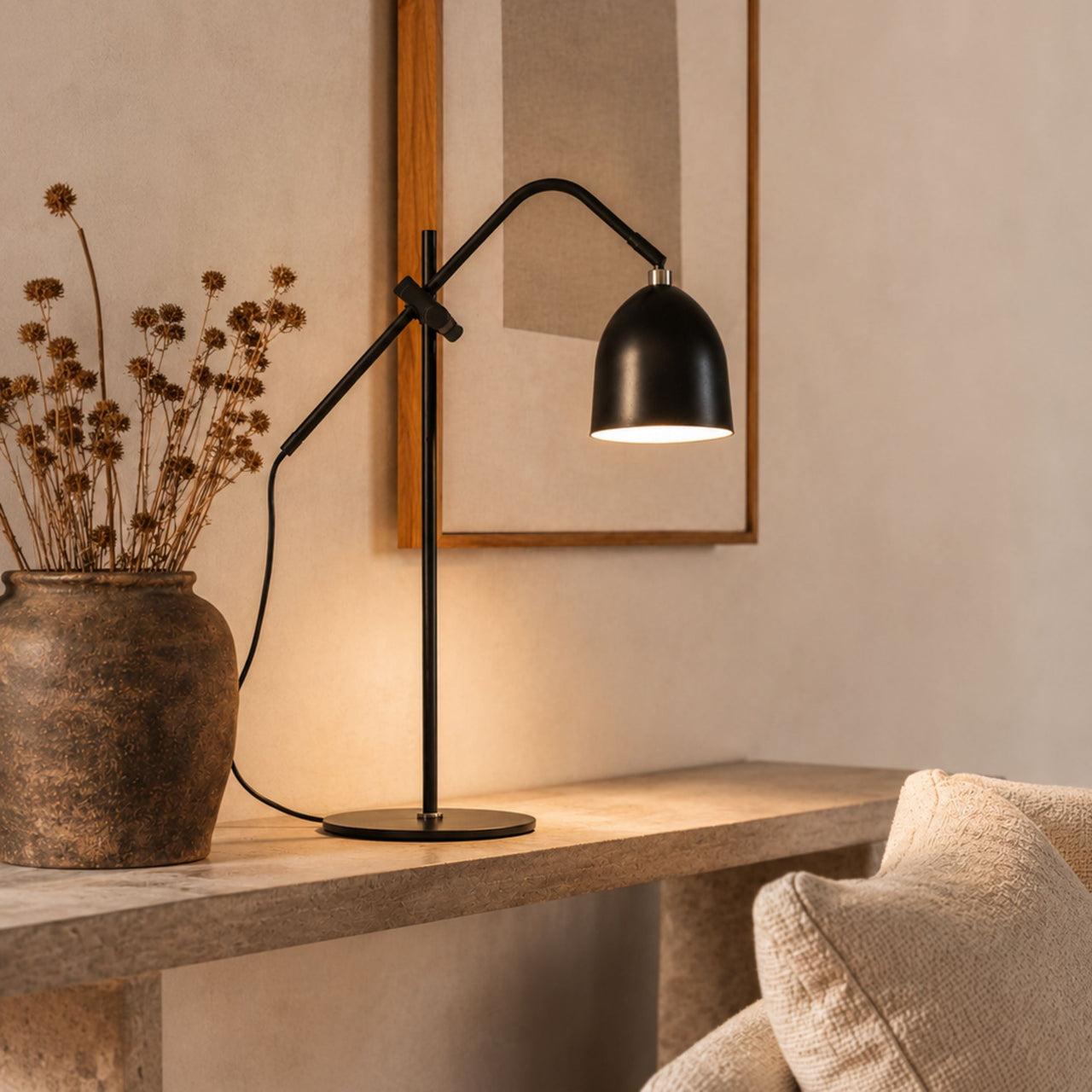 Easton Tischlampe – Schwarz – Ansicht 2