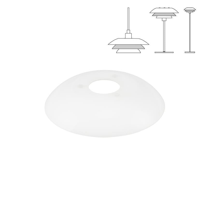DL20 Ersatzglas mittlerer Lampenschirm