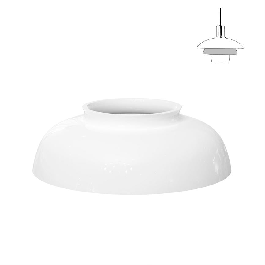 Morph Pendelleuchte Ersatzglas Mittlerer Lampenschirm Ø21