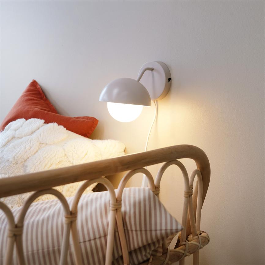 Rose Wandlampe
