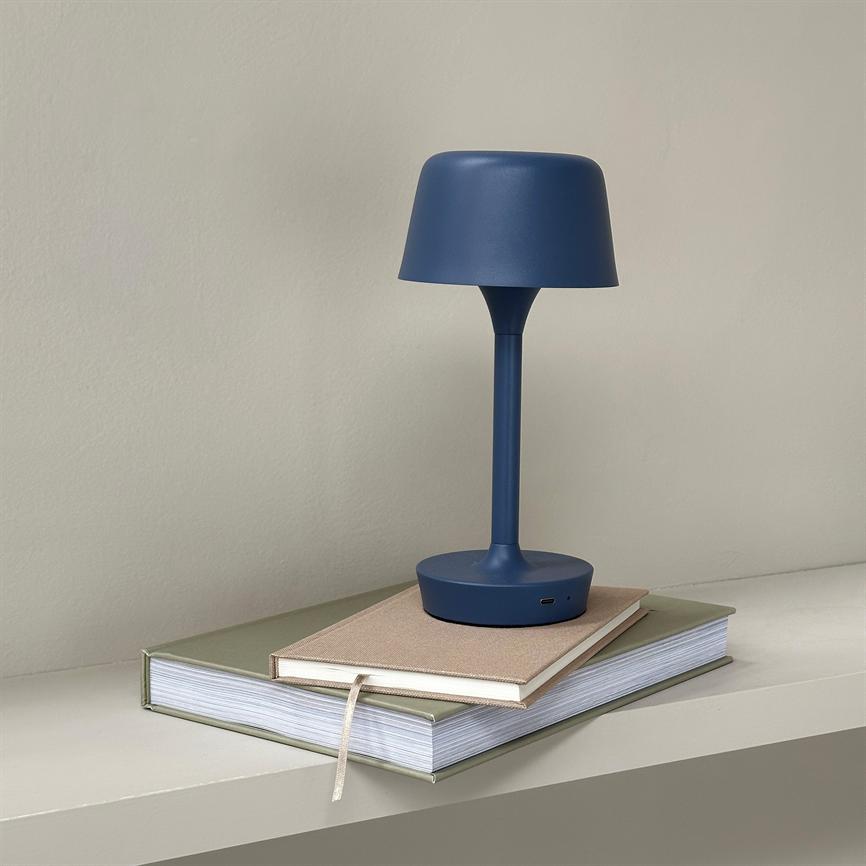 Flow LED Wiederaufladbare Tischlampe – Indigo