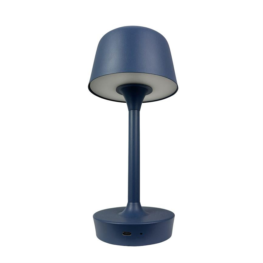Flow LED Wiederaufladbare Tischlampe – Indigo